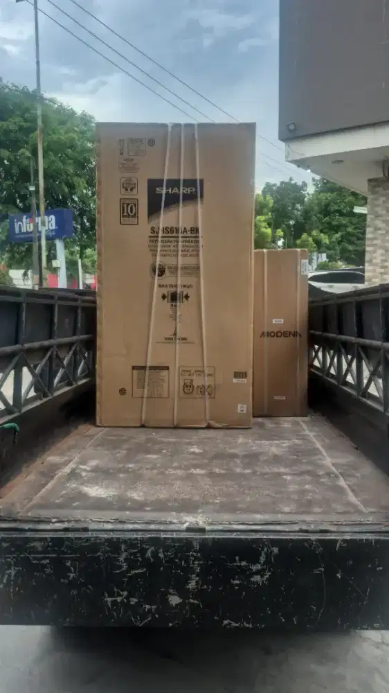 Ready stok kulkas sharp side by side