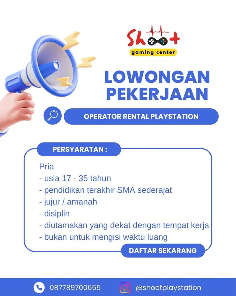 Operator rental playstation