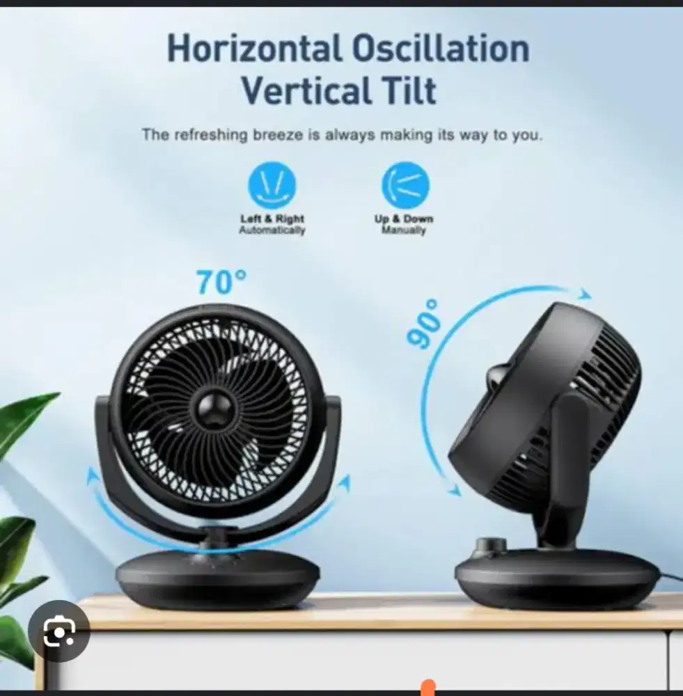 KIPAS MEJA MIDEA ORIGINAL