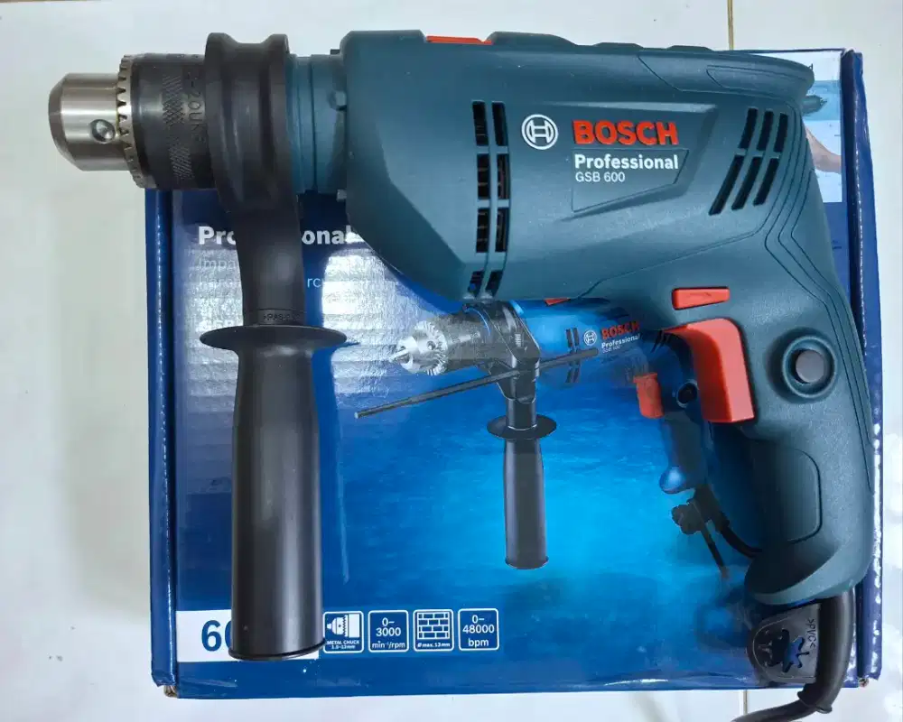 Baru BOSCH Gsb 600 Profesional impact drill mesin bor listrik 13mm