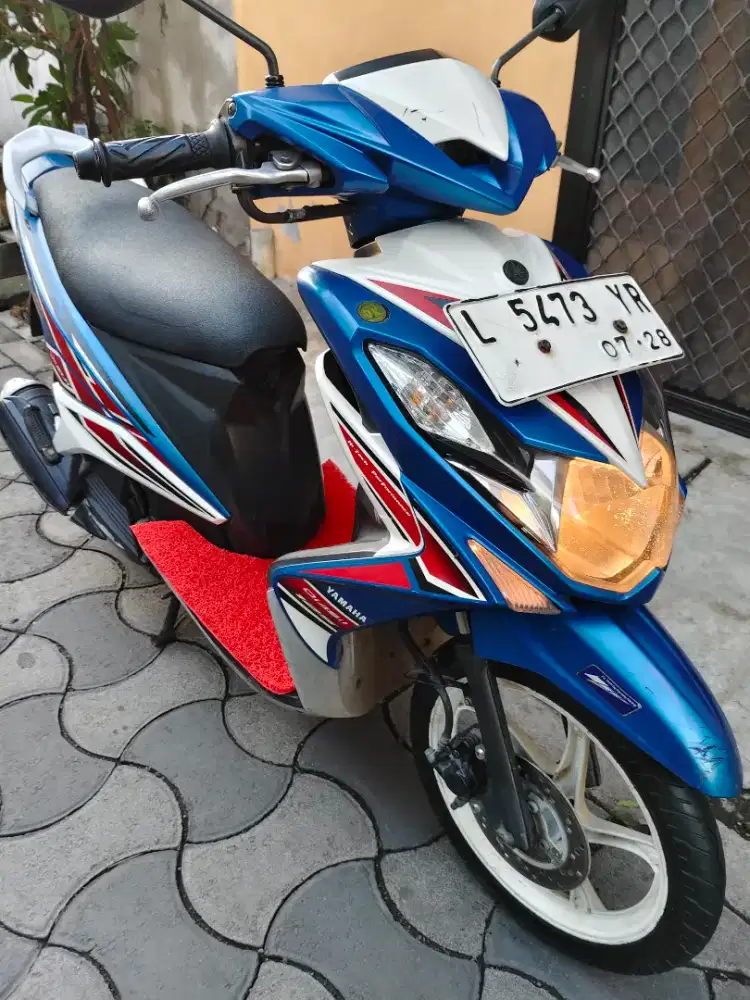 Xeon RC 2013 Biru Putih CW FI Injeksi Plat Panjang 2028 Siap Liburan