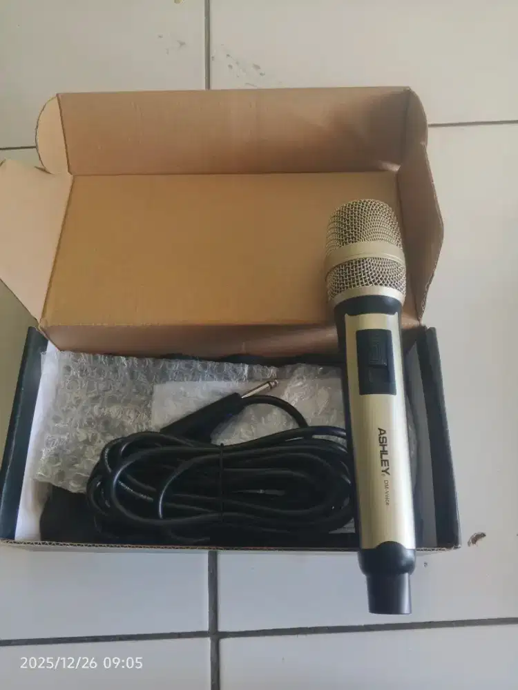 Mic karaoke kabel Ashley original (1pcs)