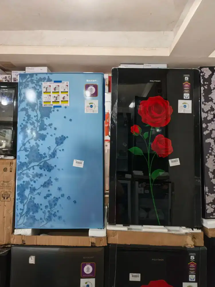 Kredit kulkas 1 pintu Sharp lg polytron dll promo DP mulai 0