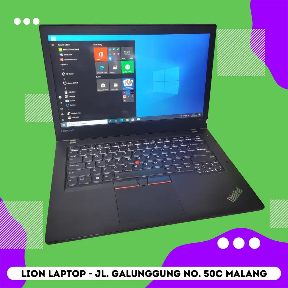 RAM 8GB SSD 256GB i5 Touchscreen Lenovo Thinkpad T470 [26|12]