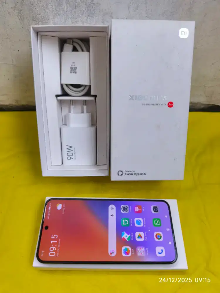 Xiaomi 15 12/512 Fullset ori segel mulus garansi On