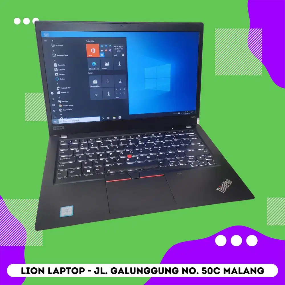 RAM 16GB SSD 512GB Core i5 Slim Lenovo Thinkpad T490s [26|12]