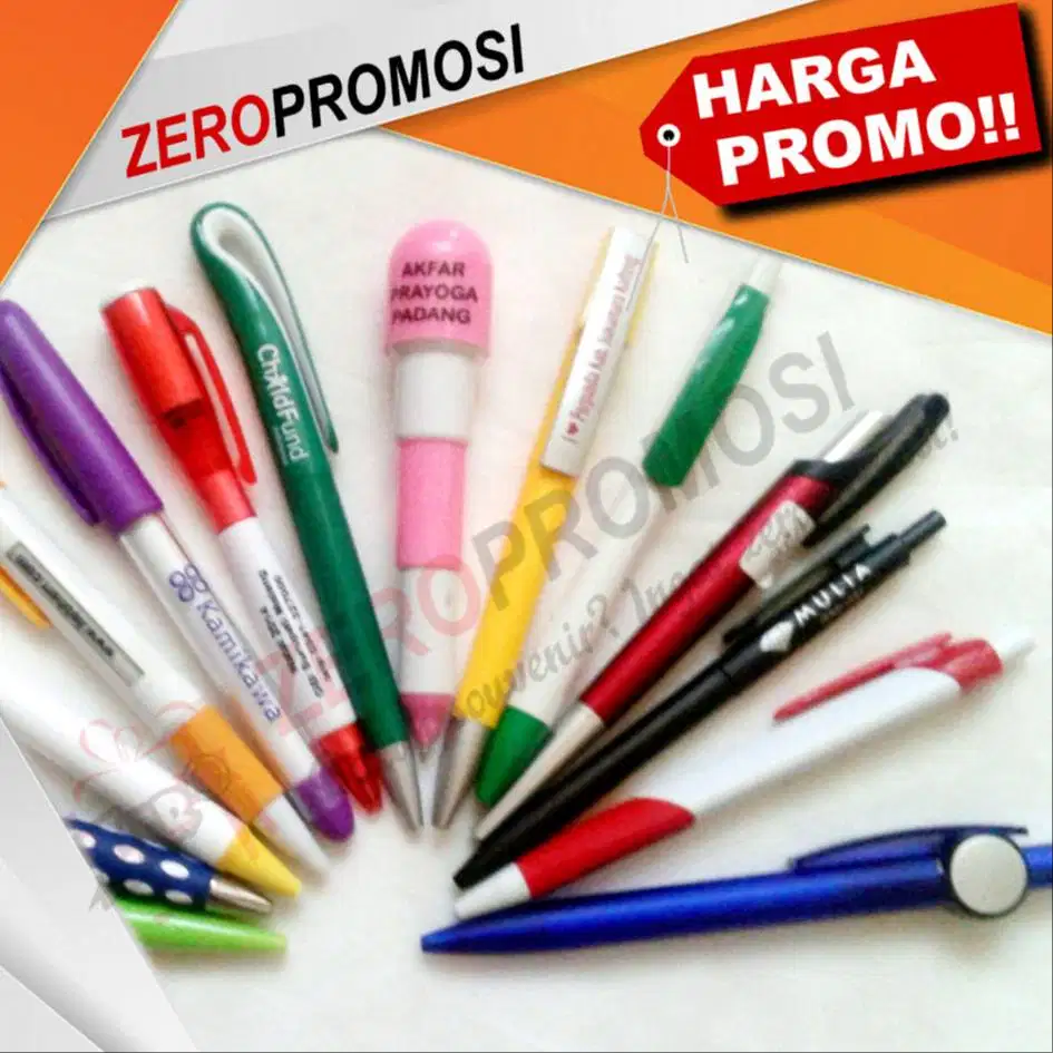 Souvenir Kantor Hemat Biaya dengan Pulpen Promosi
