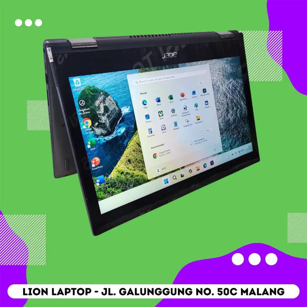 2 in 1 Flip Core i5 Gen 8 8/256 Acer Spin SP513-52N [26|12]