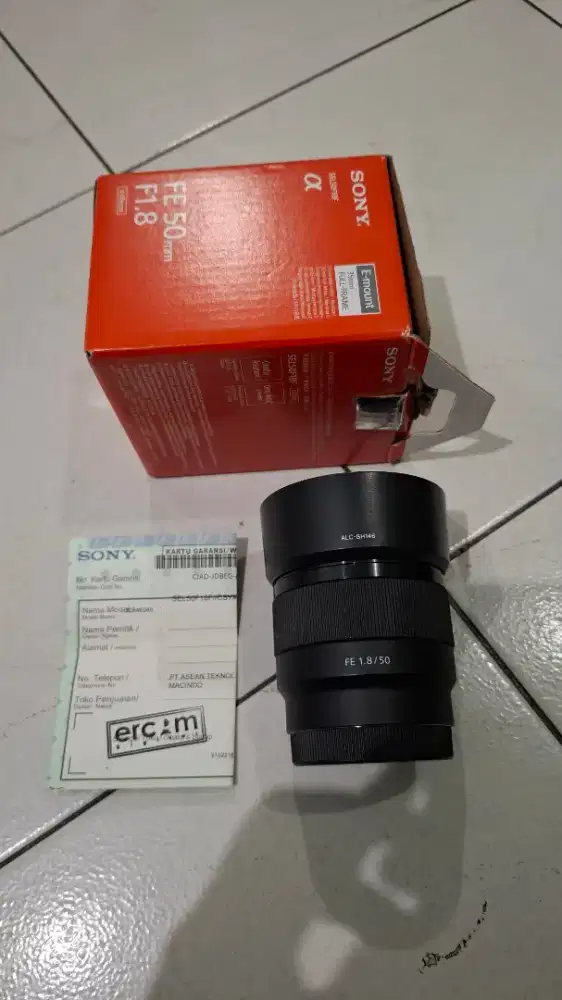 Lensa sony 50mm f1.8