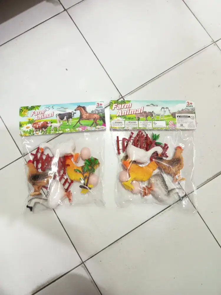Mainan anak farm animal set