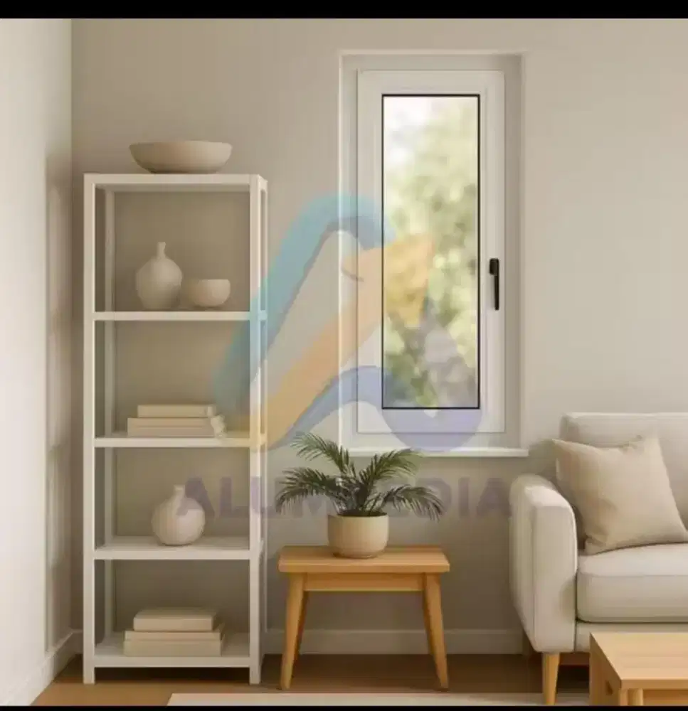 Jendela, Set Kusen Jendela Aluminium, 1 Set Cendela Dan Kusen Aluminiu