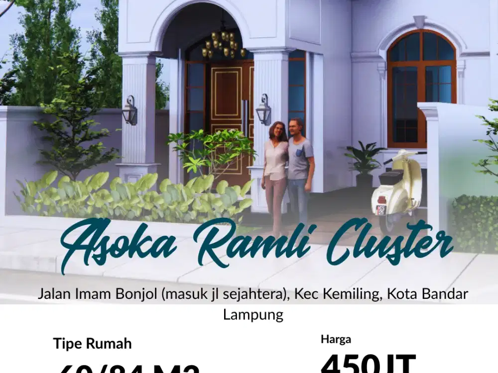 RUMAAH PINGGIR JALAN UTAMA IMAM BONJOL KEMILING DEKAT GEDUNG KRAKATAU