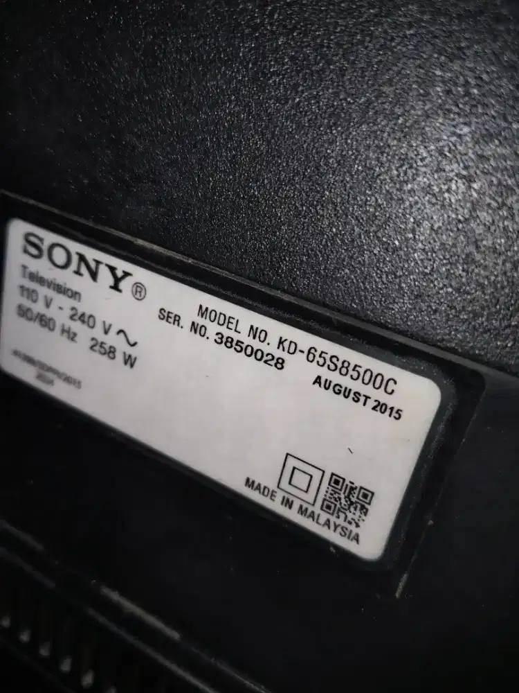 Di jual sony bravia 65inch curve