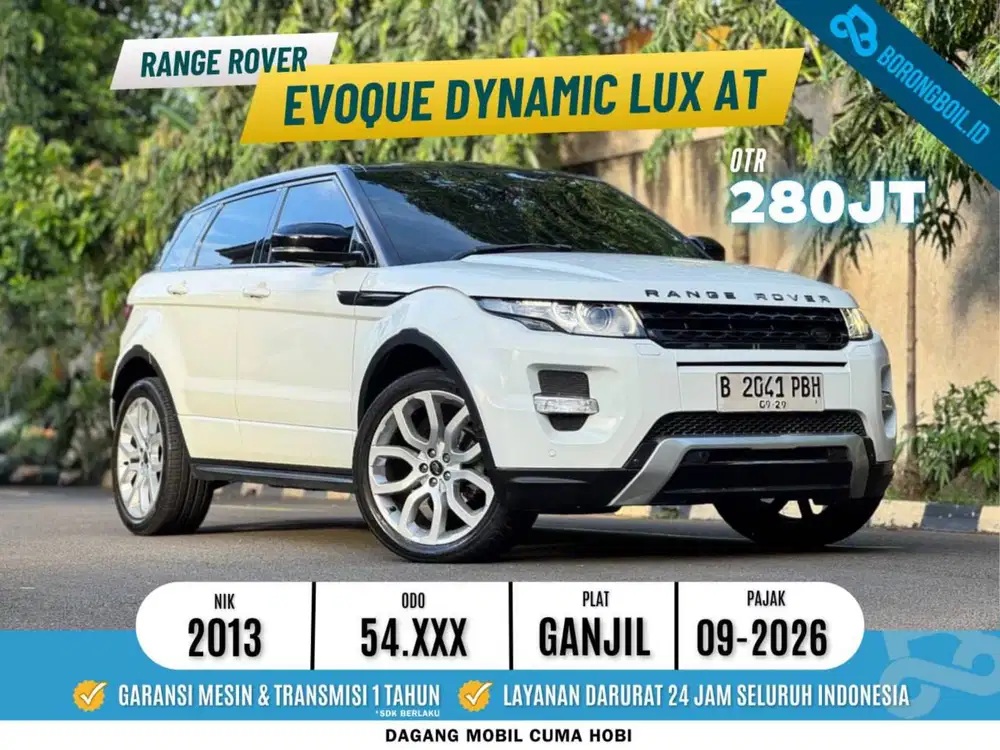 Range Rover Evoque Dynamic Lux A/T Matic 2013 Putih [Low Km55rb]