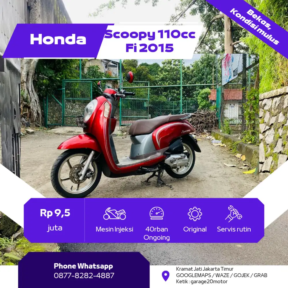 Honda Scoopy 110cc Pgm_Fi CBS ISS Tahun 2015