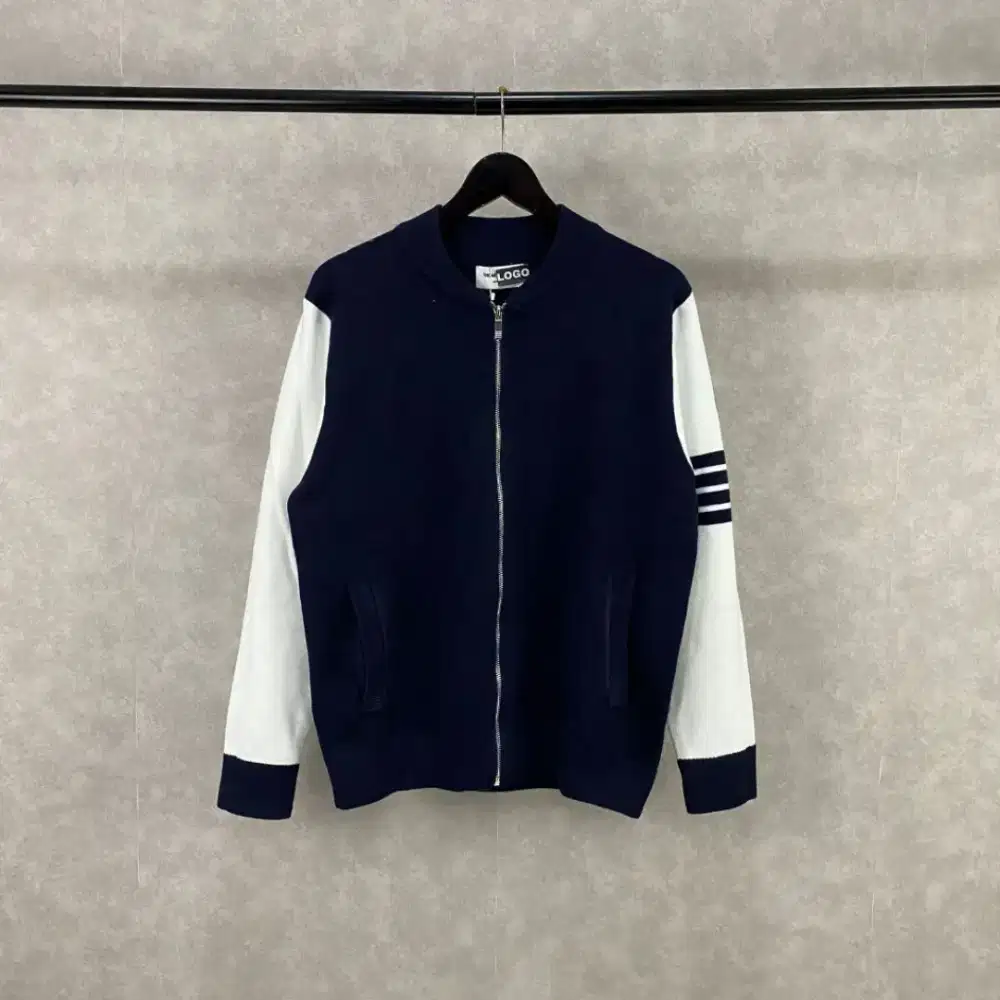 JAKET (CREWNECK)THOM BROWNE BRANDED IMPORT