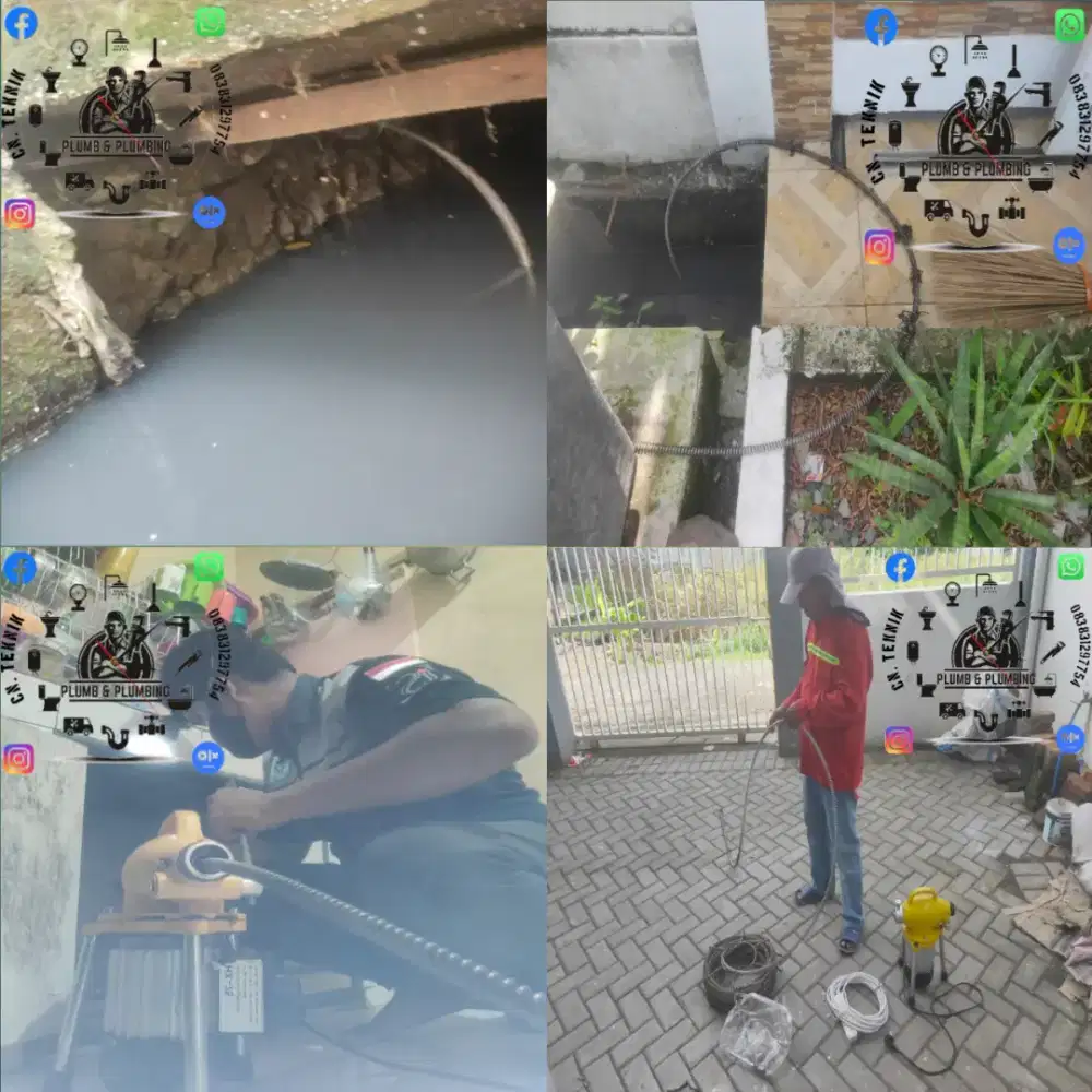 Tukang ledeng Pipa mampet/saluran tersumbat pasang Pompa/Tandon air