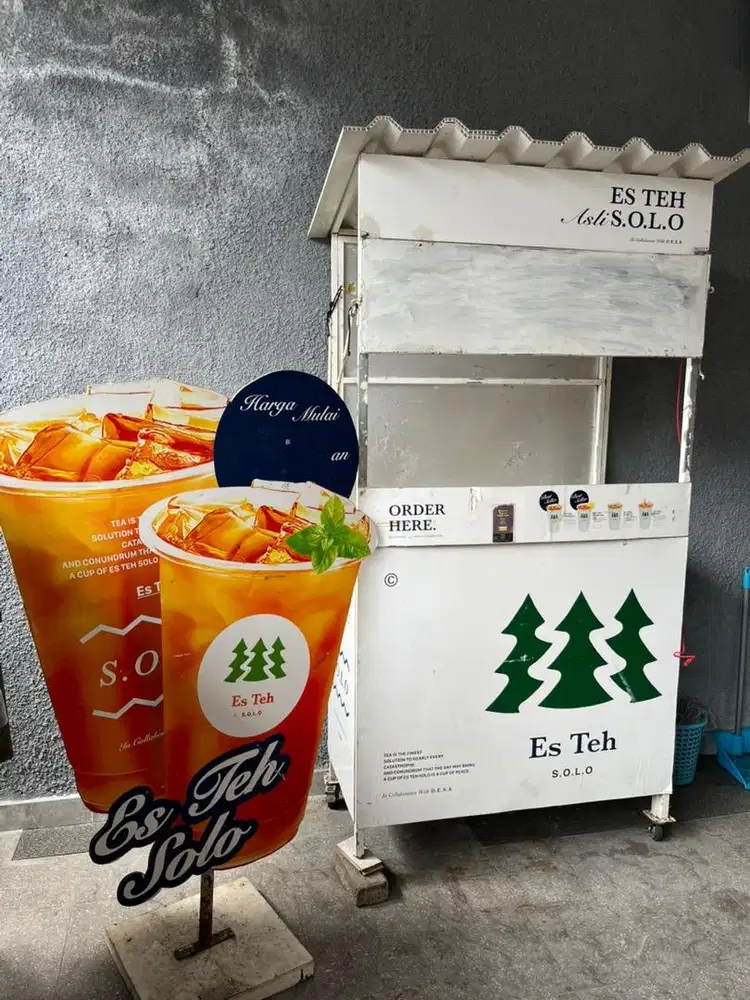 Jual booth Es teh solo