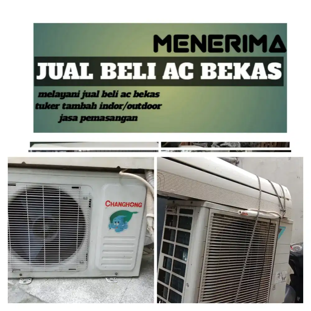 Terima ac bekas rusak