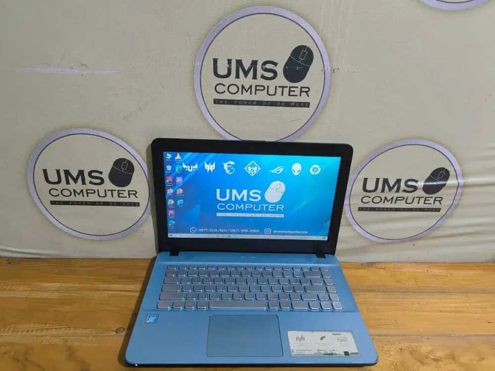 ASUS X441M Biru INTEL N4000 RAM 8GB SSD 256GB Intel UHD Graphics 600