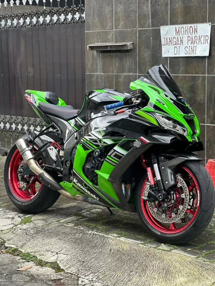 Ninja zx10r hijau krt 2017 np fullspek ganteng siap gas