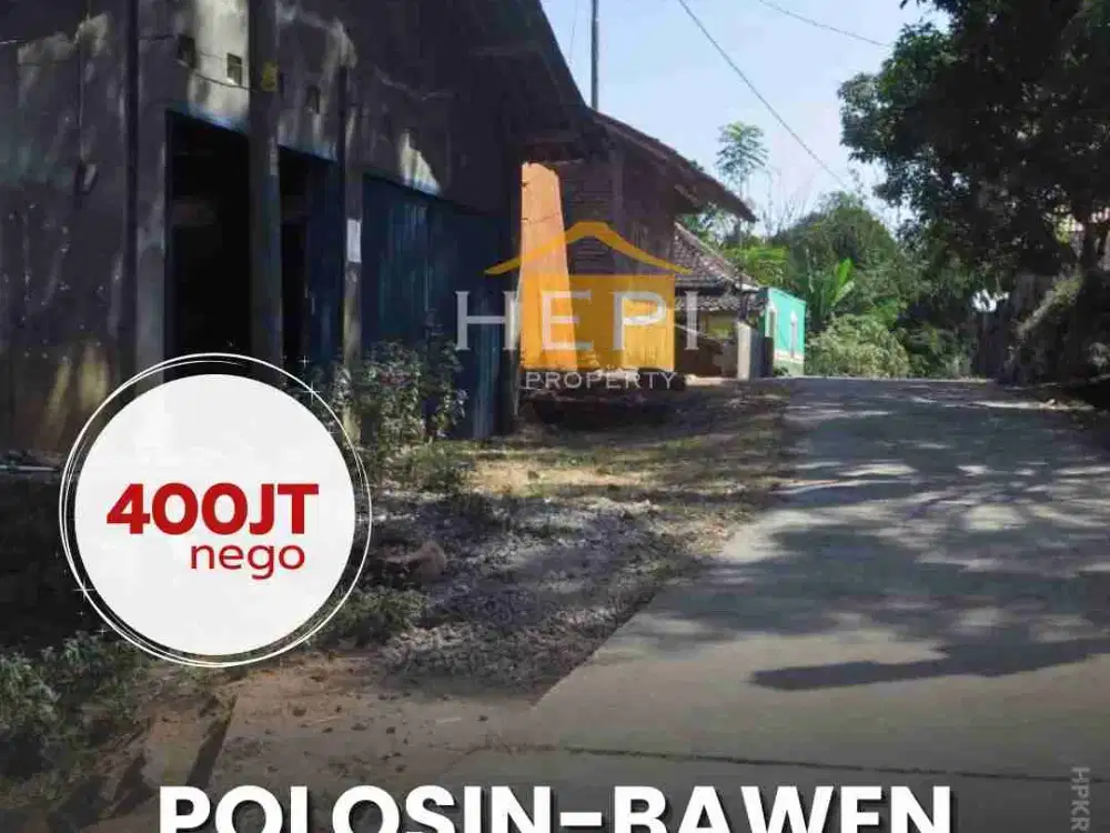 Dijual Rumah Hitung Tanah bisa untuk gudang di Polosin Bawen