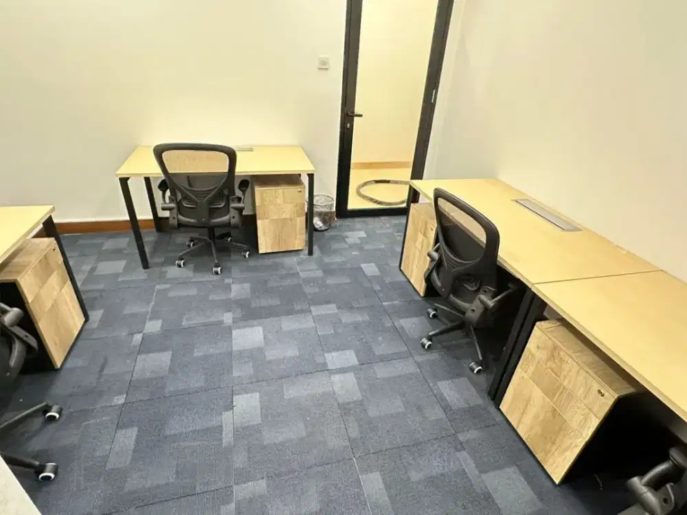 Sewa Kantor di Pelindo Tower Ukuran Kecil 4 Pax Sudah Furnish