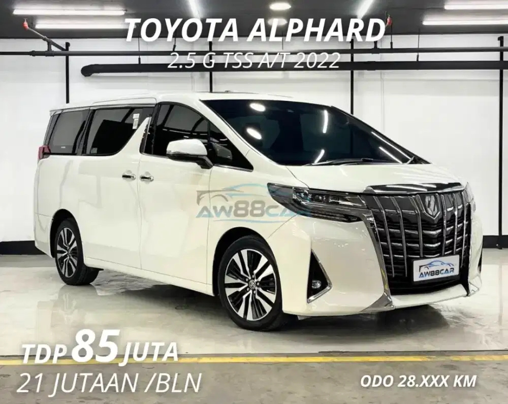 [km 28rb] TOYOTA ALPHARD G ATPM TSS 2.5 AT 2022