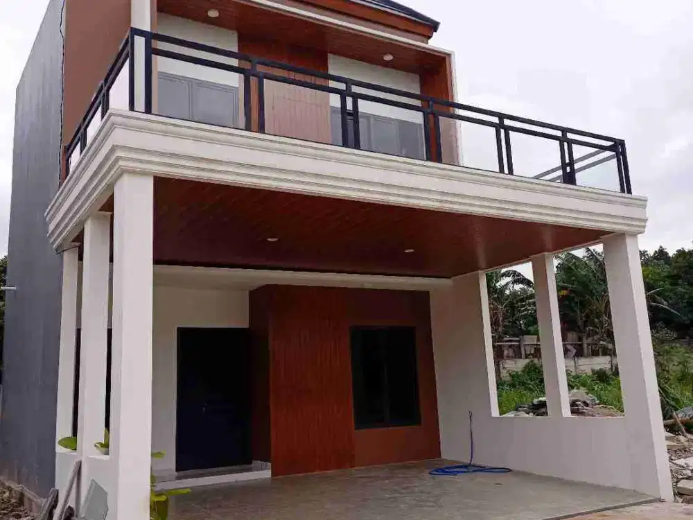 Hunian cluster modern 2lantai unit ready dijatiwarna lokasi pinggir jalan raya utama 5MENIT tol Jatiwarna