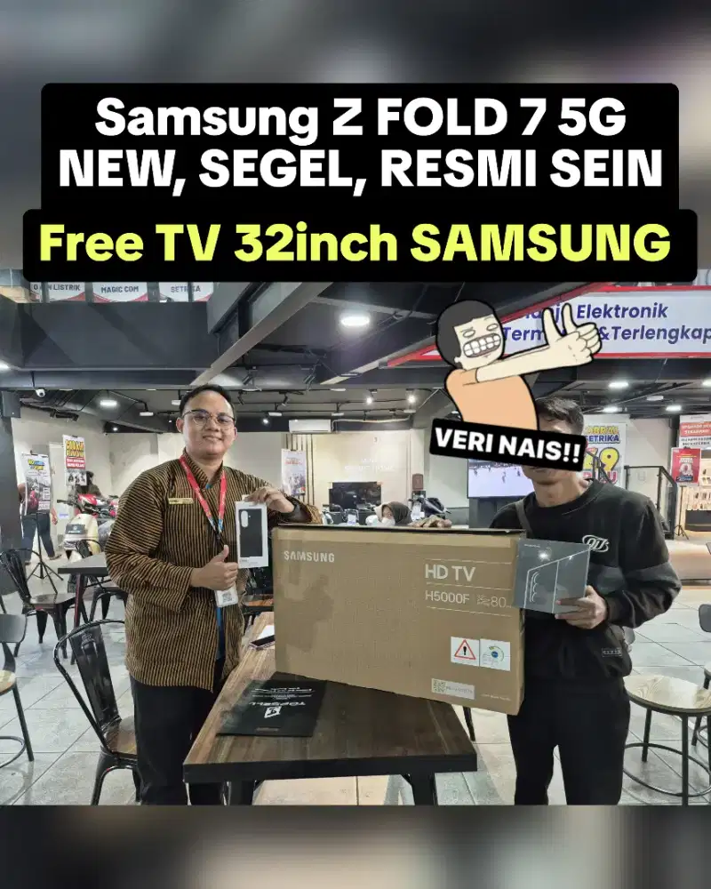Beli SAMSUNG Z FOLD 7 
22juta FREE TV 32 inch SAMSUNG‼️