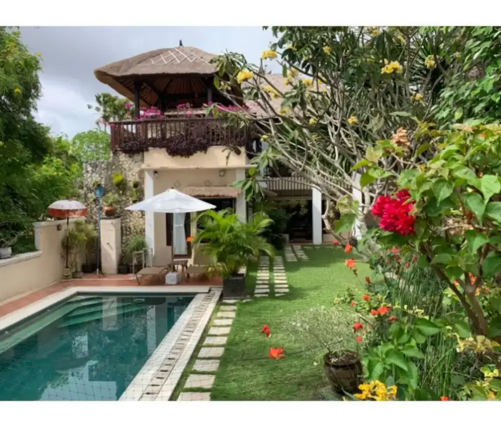 Luxury villa beautiful view heights sunset