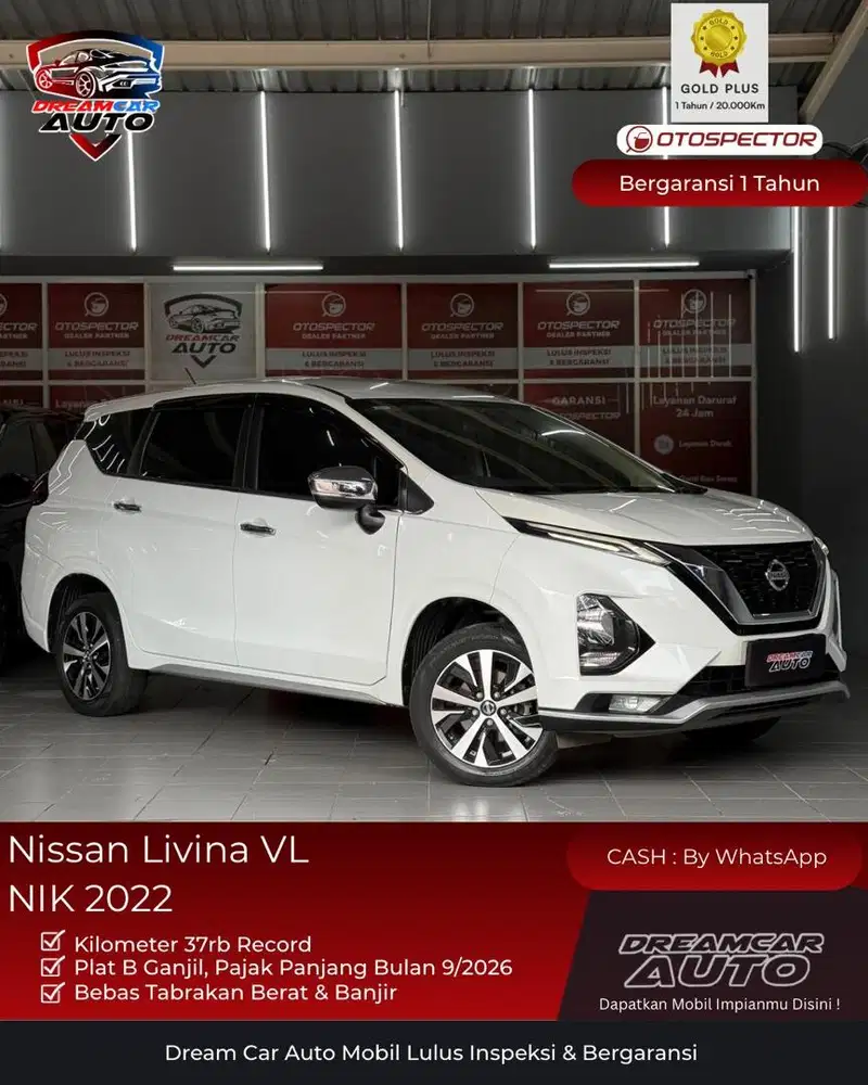 [ KM37RB ] Nissan Livina VL 2022 Non VE EL Xpander Cross Ultimate