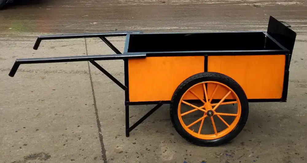 Gerobak Roda Pasir Gerobak Roda Sampah Gerobak Roda Barang Pull Plat