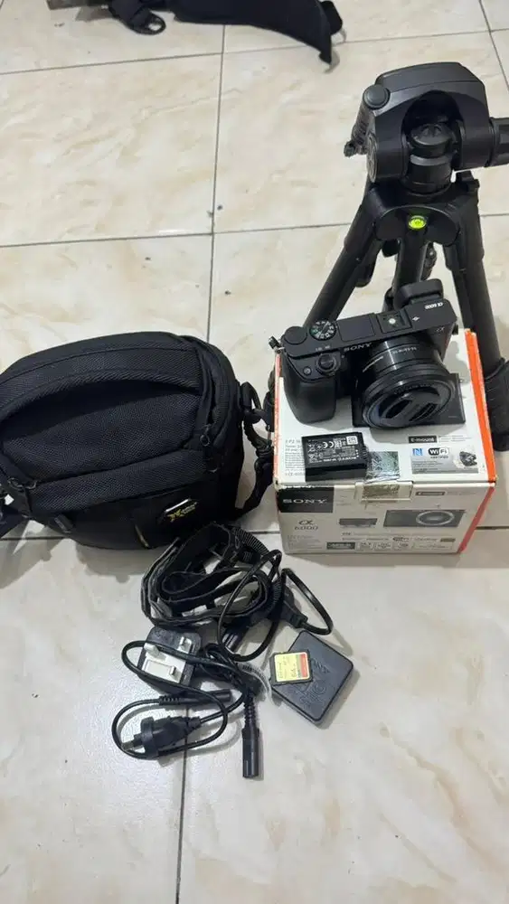 Sony a6000 fullset box full bonus