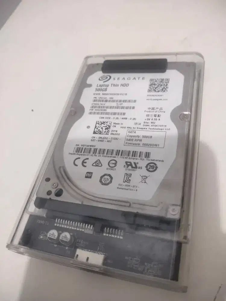 Hardisk internal Seagate Original 2.5 500GB dan convert HDD Eksternal