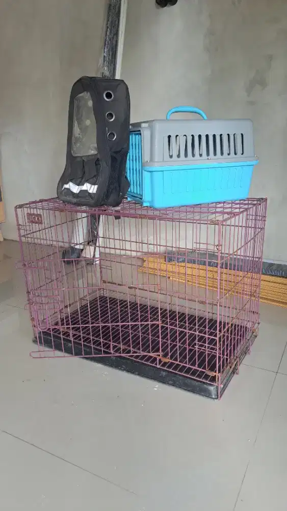 Kandang Kucing + Cargo + Tas gendong kucing
