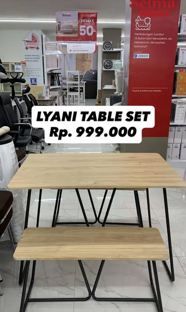 Meja makan minimalis