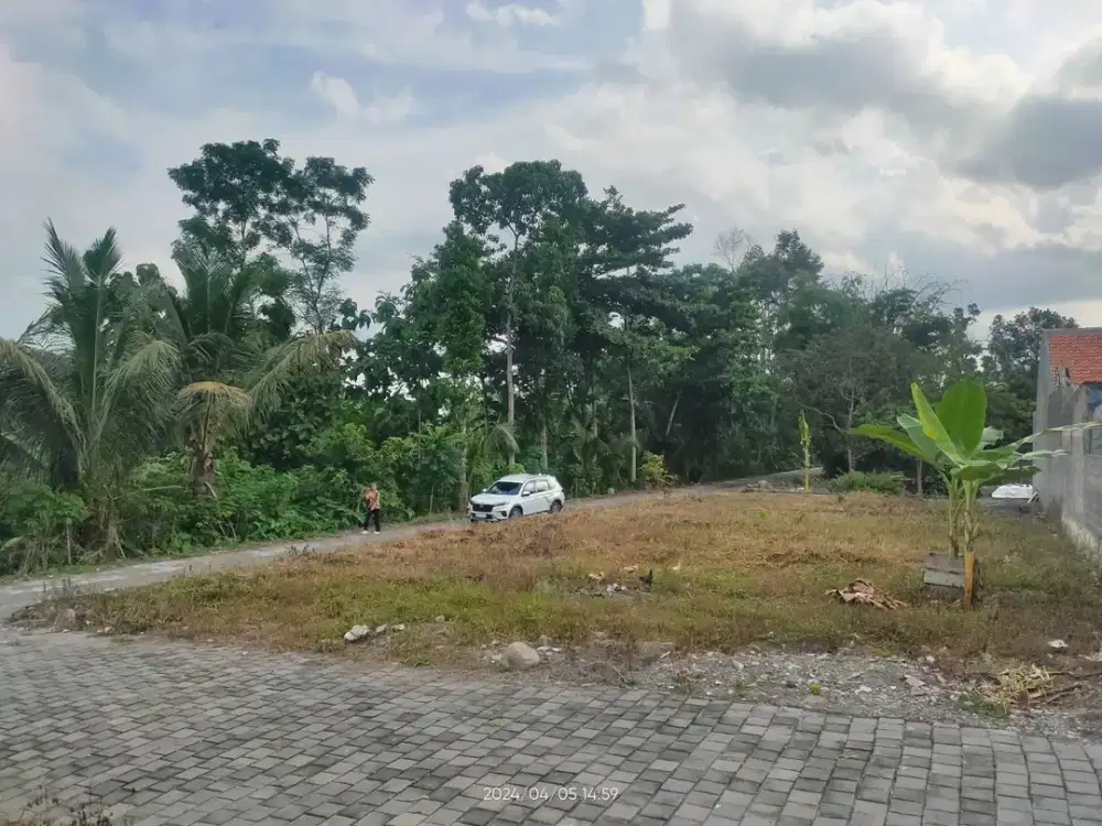 Tanah Ngemplak Bimomartani, 5 Menit Pasar Jangkang SHM Ready Siap Bangun