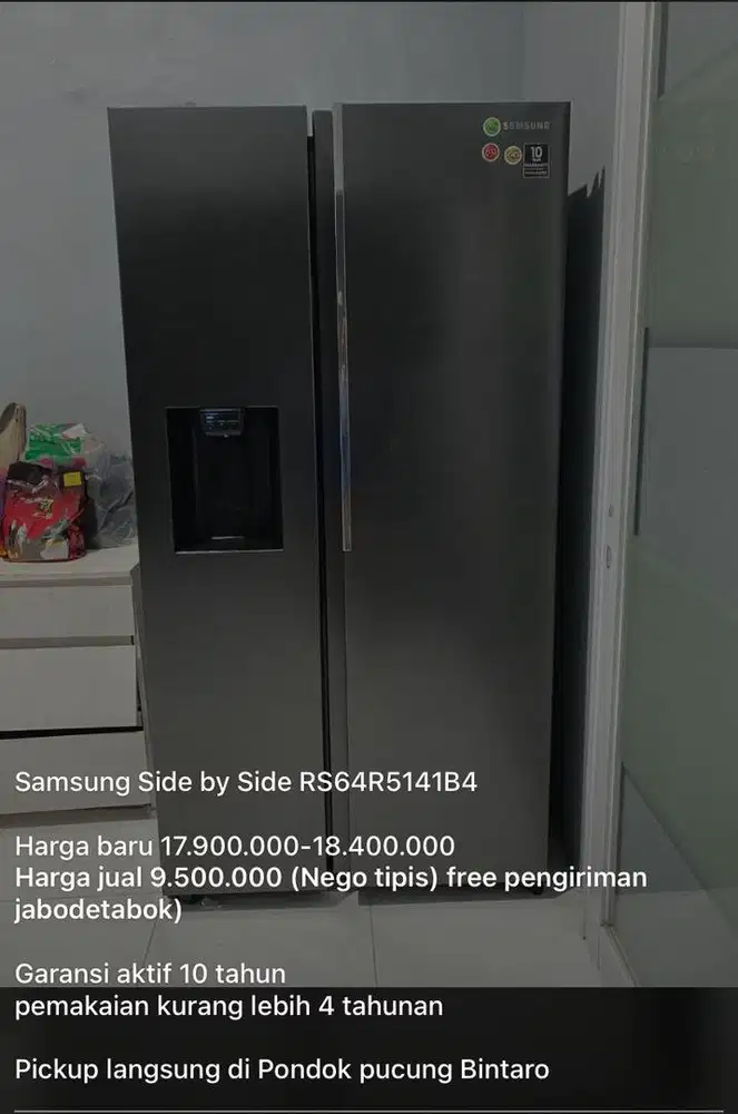 Kulkas Samsung Side by Side RS64R5141B4