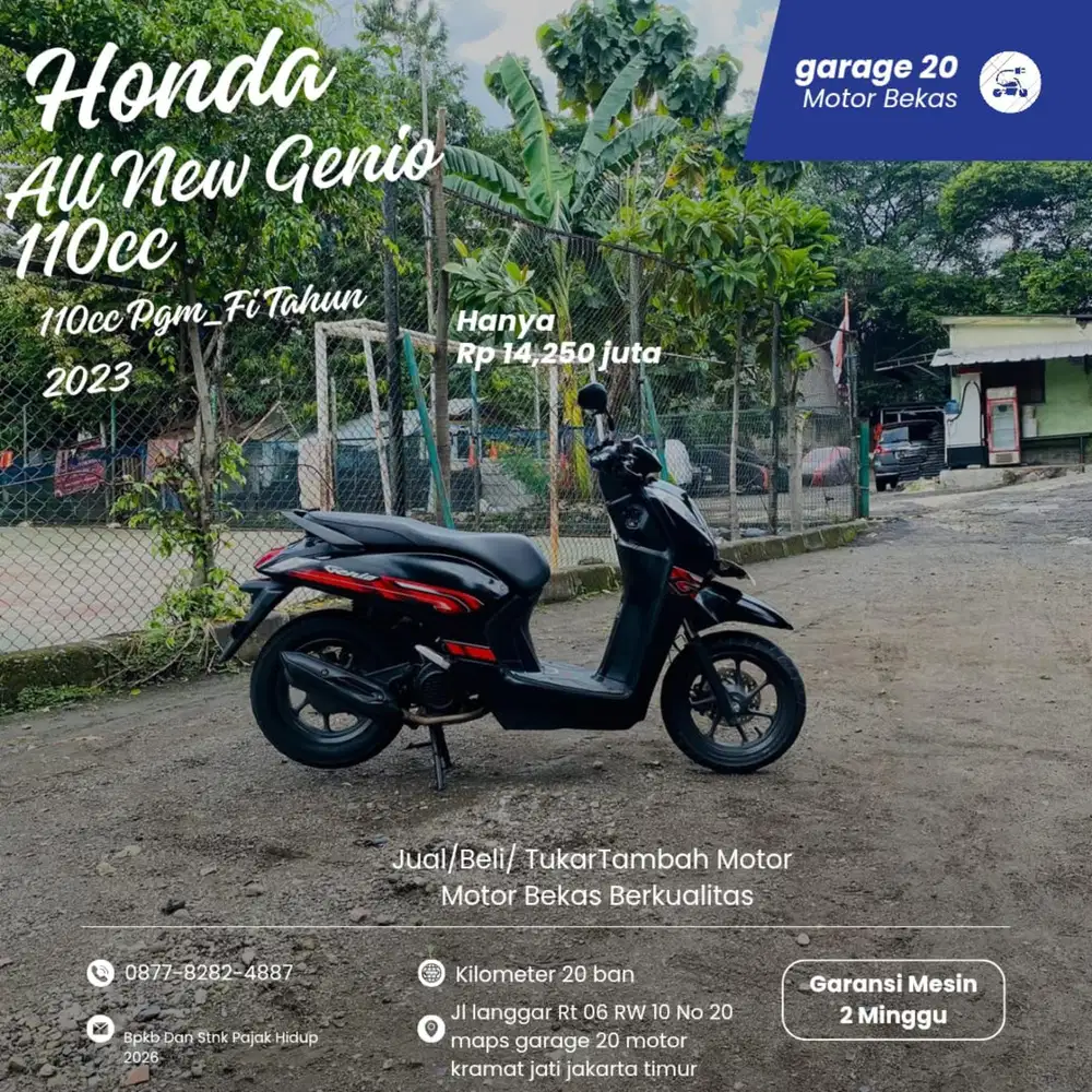 Honda All New Genio 110cc Donat Pgm_Fi  Tahun 2023
