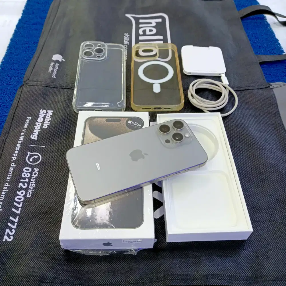 Iphone 15 Pro Max 256gb 99,9% perfeck like new Ex grs resmi blibli