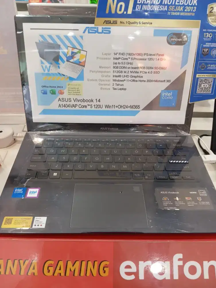 ASUS A1404VAP-VIPS5151M // ASUS ACER LENOVO HP MSI ADVAN ZYREX