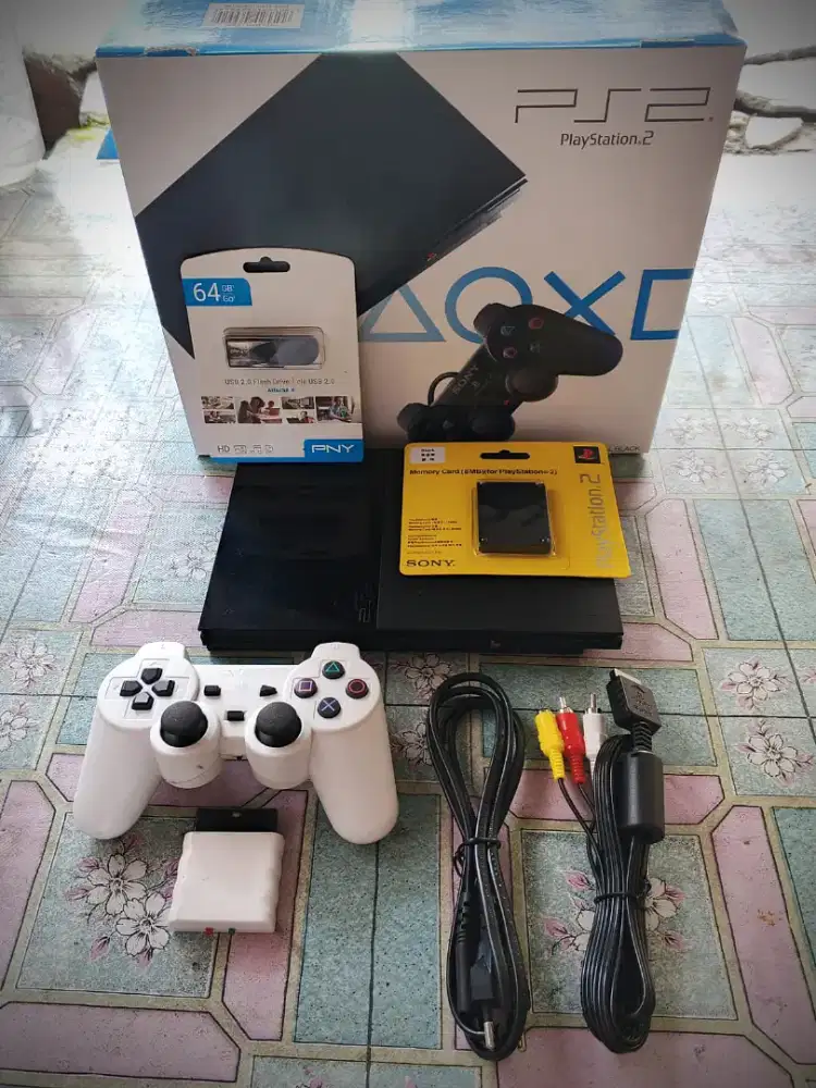 Ps2 slim dual fungsi (bekas)