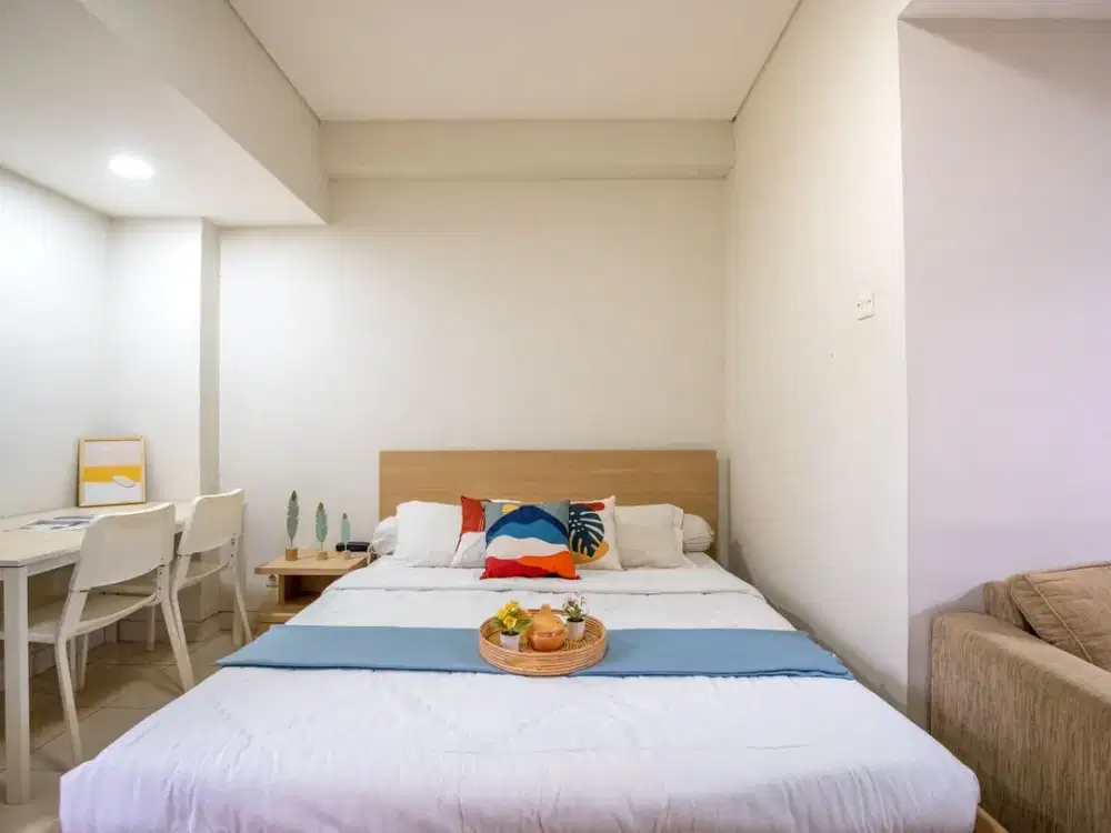 Siap Huni, Disewakan Type Studio Apartemen Tamansari Sudirman, Lokasi Dekat MRT Dan Halte Busway Benhil, RS, MMC, Lotte Shopping Avenue