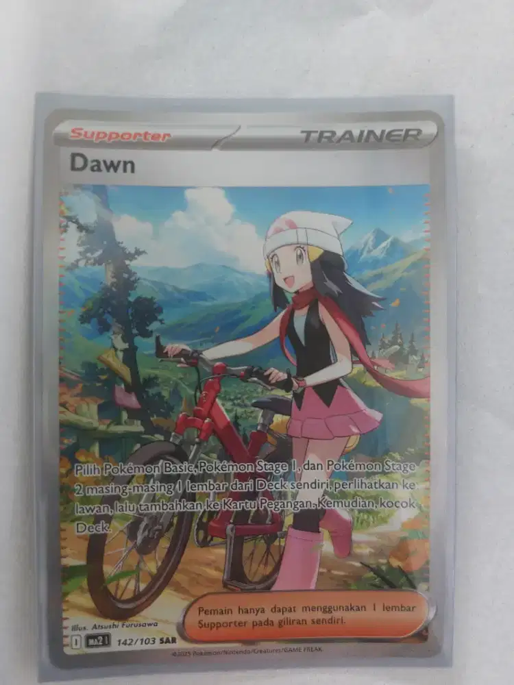 Kartu pokemon dawn sar dari kobaran biru