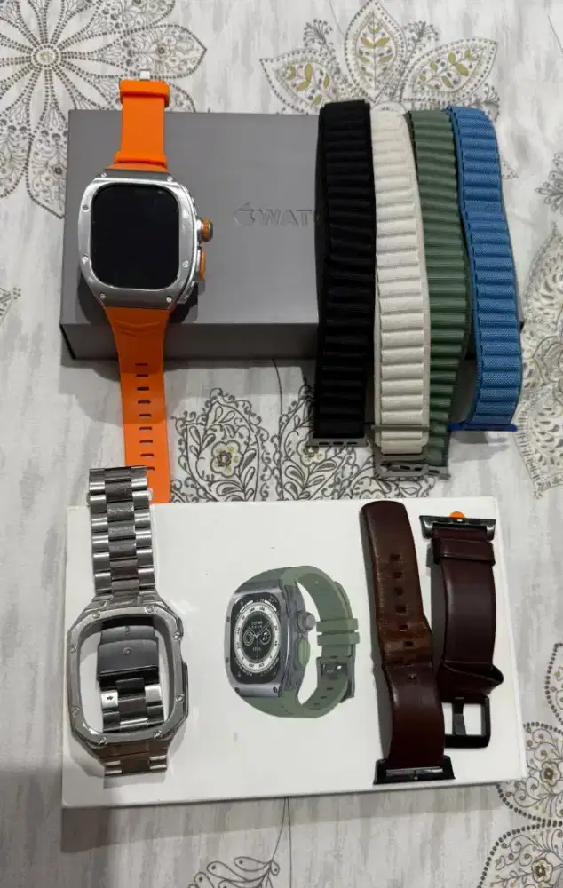Apple Watch Ultra Fullset Mulus Lengkap Banyak Bonus Strap Premium