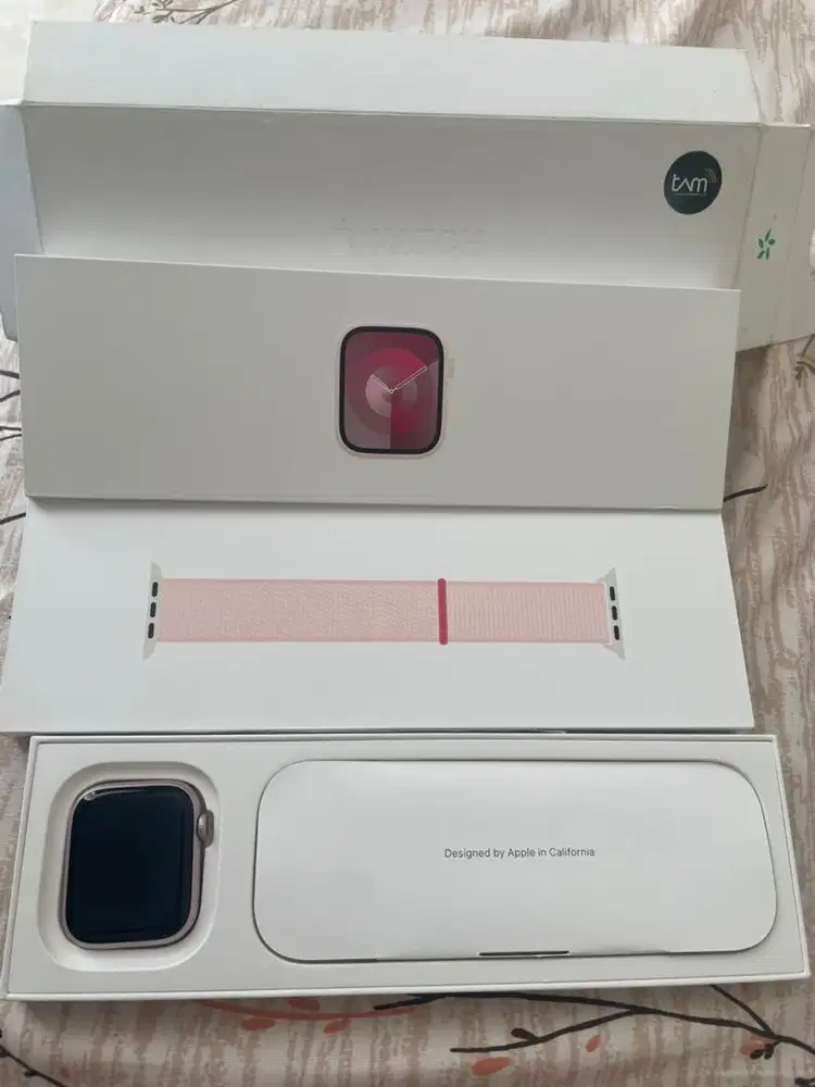 iWatch series 9 Pink Sport Loop ex iBox 45mm