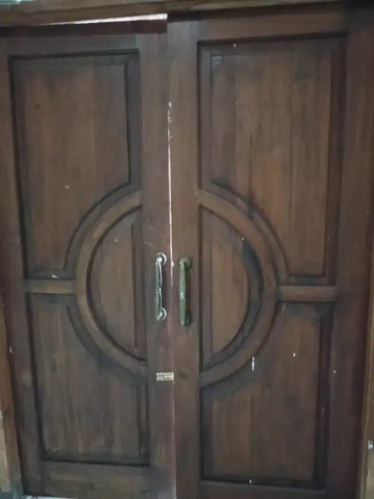 Pintu jati murah kuat anti rayap pernis kayu
