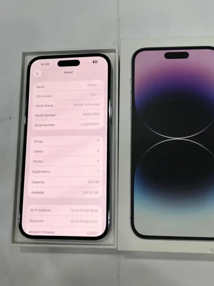 Iphone 14 pro max 256gb

Ex inter all operator
Fullset Original
