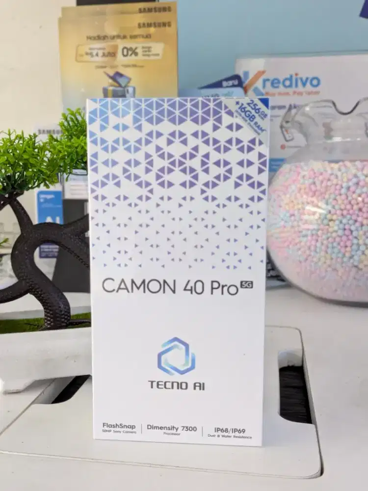 tecno cammon 40 pro 5g ram 8/256gb new garansi resmi